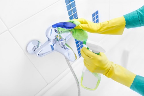 Experienced carpet cleaning specialists in TW9 preparing a room
