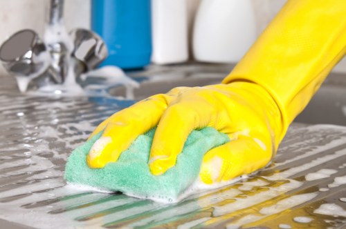 Office cleaners in TW9 maintaining a professional workspace