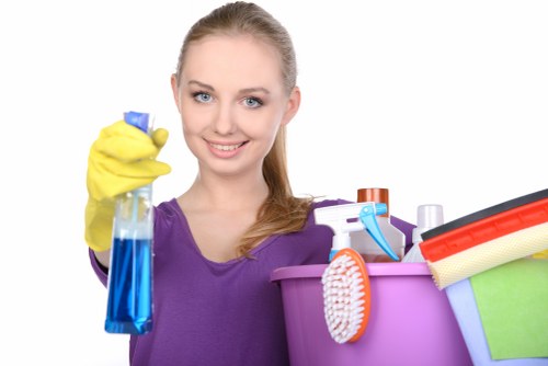 Reception area cleaned by office cleaners in TW9